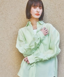 LAKOLE | 袖シャーリングシャツ4 / 323171(シャツ/ブラウス)