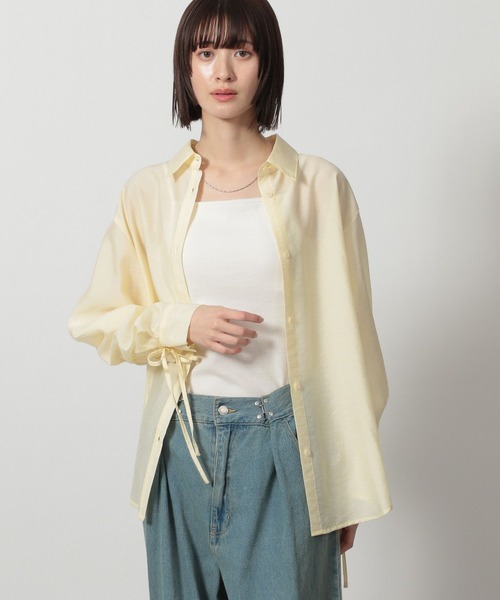 LAKOLE（ラコレ）の「袖シャーリングシャツ4 / 323171（シャツ/ブラウス・レディース・オフホワイト/ブルー/イエロー/ミント・FREE）」の21枚目の写真