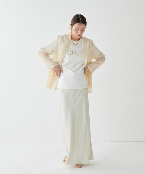 LARUTA（ラルータ）の「【LARUTA】メタル金釦メッシュジャケット（テーラードジャケット・レディース・モカ/アイボリー/ブラック・FREE）」の9枚目の写真