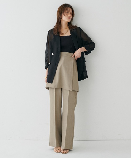 LARUTA（ラルータ）の「【LARUTA】メタル金釦メッシュジャケット（テーラードジャケット・レディース・モカ/アイボリー/ブラック・FREE）」の16枚目の写真