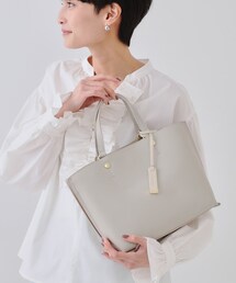 OPAQUE.CLIP | 【2WAY】バイカラー3層ミドルトートバッグ(トートバッグ)