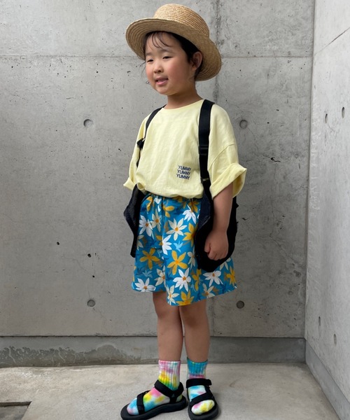 Naughty Company(ナウテーカンパニー)の「花柄パンツ(その他パンツ・キッズ・オフホワイト/ブルー・90/100/110/120/130)」の4枚目の写真