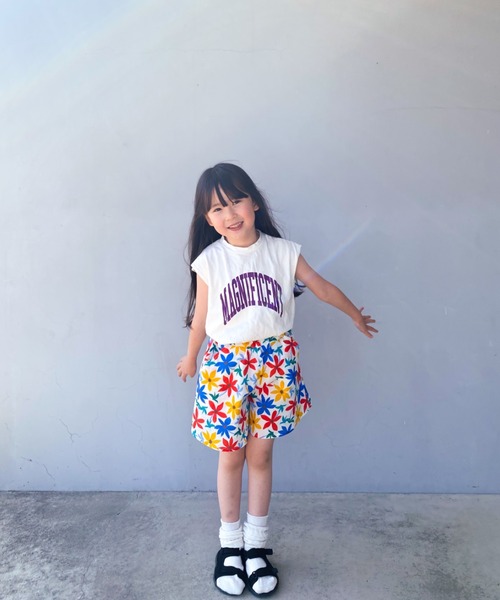 Naughty Company(ナウテーカンパニー)の「花柄パンツ(その他パンツ・キッズ・オフホワイト/ブルー・90/100/110/120/130)」の10枚目の写真