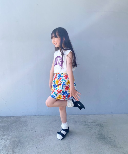 Naughty Company(ナウテーカンパニー)の「花柄パンツ(その他パンツ・キッズ・オフホワイト/ブルー・90/100/110/120/130)」の9枚目の写真