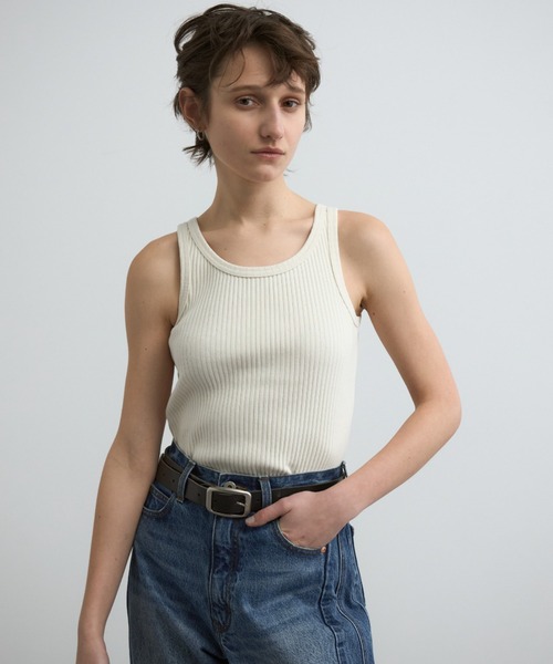 CREDONA（クレドナ）の「RIB TANK TOP/リブタンクトップ（タンクトップ