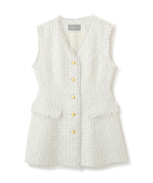 セール】◇サマーツィードペプラムジレ（ベスト）｜JILL by JILL