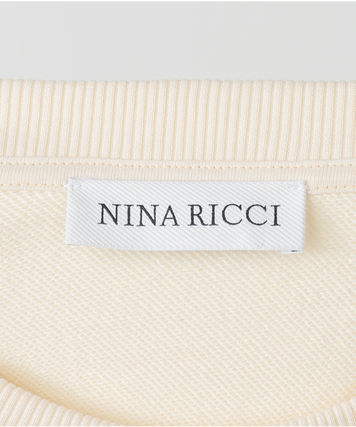 IENA(イエナ)の「NINA RICCI/ニナ リッチ TWISTED FLEECE CN COCOON/S カットソー 25PJTO020CO1089(Tシャツ/カットソー・レディース・ブラック/アイボリー・FREE)」の13枚目の写真