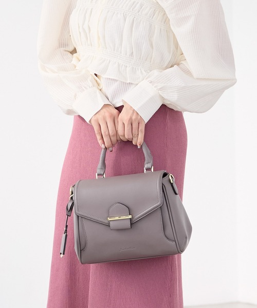 Jewelna Rose(ジュエルナローズ)の「ルース・ハンドバッグ 16147(ハンドバッグ・レディース・ブラック/ラベンダー/グレー系その他・FREE)」の2枚目の写真