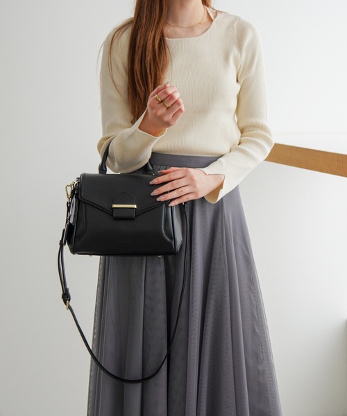 Jewelna Rose(ジュエルナローズ)の「ルース・ハンドバッグ 16147(ハンドバッグ・レディース・ブラック/ラベンダー/グレー系その他・FREE)」の13枚目の写真