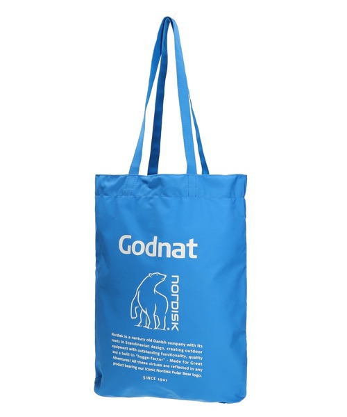 NORDISK(ノルディスク)の「NORDISK TECHNICAL COTTON PILLOW TOTE BAG NU01302(トートバッグ・メンズ・ブルー/オフホワイト・ONE SIZE)」の1枚目の写真