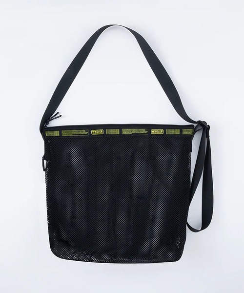 WEEKEND(ER)(ウィークエンダー)の「WEEKEND(ER) ウィークエンダー WKDMESH SHOULDER メッシュショルダーバッグ(ショルダーバッグ・メンズ・イエロー/グレー/ブラック/オリーブ・FREE)」の2枚目の写真