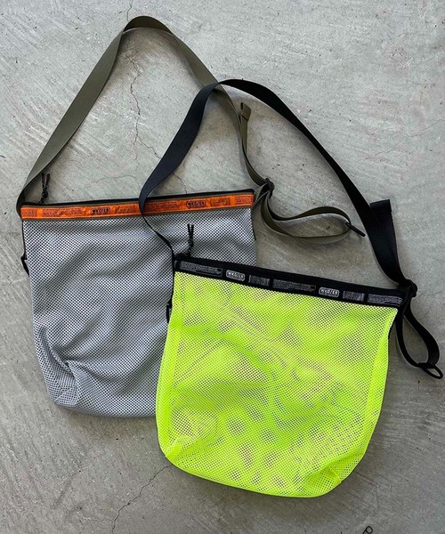 WEEKEND(ER)(ウィークエンダー)の「WEEKEND(ER) ウィークエンダー WKDMESH SHOULDER メッシュショルダーバッグ(ショルダーバッグ・メンズ・イエロー/グレー/ブラック/オリーブ・FREE)」の8枚目の写真