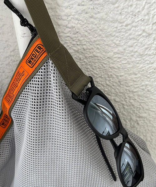 WEEKEND(ER)(ウィークエンダー)の「WEEKEND(ER) ウィークエンダー WKDMESH SHOULDER メッシュショルダーバッグ(ショルダーバッグ・メンズ・イエロー/グレー/ブラック/オリーブ・FREE)」の10枚目の写真
