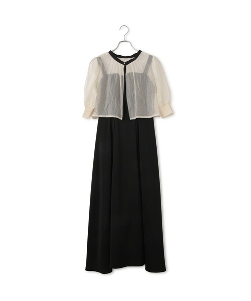 VIS(ビス)の「【VIS DRESS】【3WAY】シアートップスセットキャミドレス(ワンピース・レディース・ブラウン系その他/ブラック・FREE)」の15枚目の写真