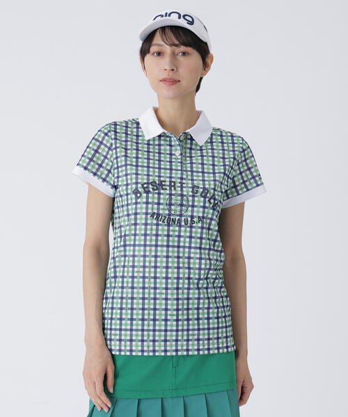 新品■13,200円【ピン　PING】 レディース　半袖ポロシャツ　L/11 0000092038-2.jpg