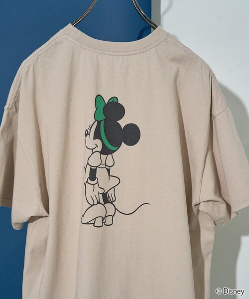 FREAK'S STORE（フリークスストア）の「限定展開　別注/Minnie Mouse/ミニーマウス　半袖 Tシャツ（Tシャツ/カットソー・レディース・オレンジ/オフホワイト/スミクロ/ライトベージュ・LARGE/SMALL/MEDIUM）」の7枚目の写真