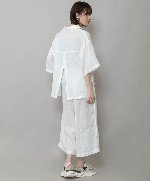 SALE [30%OFF] Munich (ミューニック) ブラウス ニット ドッキング 異素材切替 メッシュ フレンチスリーブ バンドカラー MN252T01 返品不可 楽天市場】Munich（ブランドミューニック）（トップス
