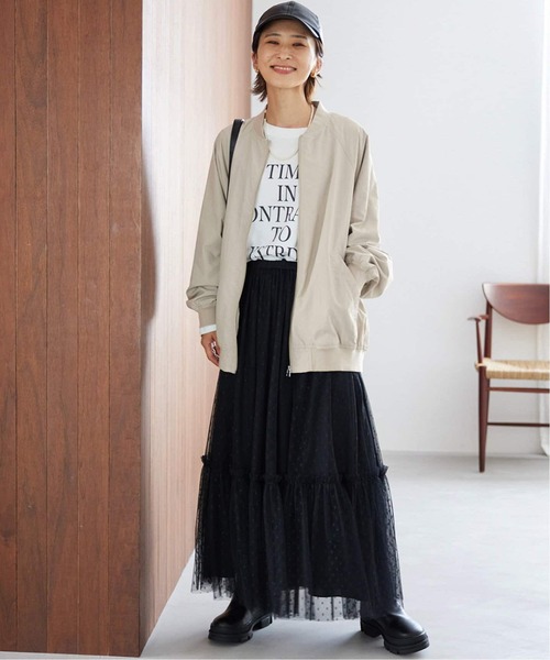 JOURNAL STANDARD relume(ジャーナルスタンダード レリューム)の「《追加2》ウォッシャブルナイロンタッサーMA-1(MA-1・レディース・ベージュ/ネイビー/カーキ・FREE)」の17枚目の写真