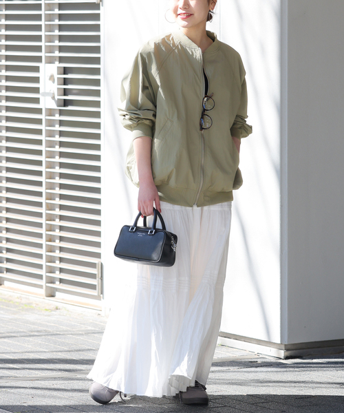 JOURNAL STANDARD relume(ジャーナルスタンダード レリューム)の「《追加2》ウォッシャブルナイロンタッサーMA-1(MA-1・レディース・ベージュ/ネイビー/カーキ・FREE)」の15枚目の写真