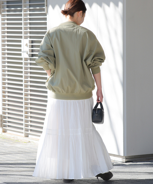 JOURNAL STANDARD relume(ジャーナルスタンダード レリューム)の「《追加2》ウォッシャブルナイロンタッサーMA-1(MA-1・レディース・ベージュ/ネイビー/カーキ・FREE)」の14枚目の写真