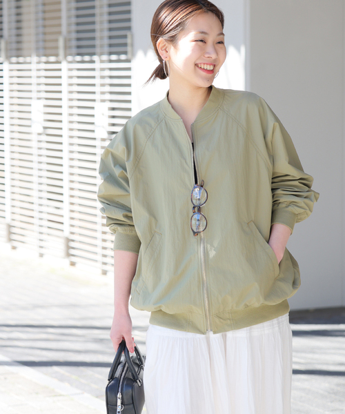 JOURNAL STANDARD relume(ジャーナルスタンダード レリューム)の「《追加2》ウォッシャブルナイロンタッサーMA-1(MA-1・レディース・ベージュ/ネイビー/カーキ・FREE)」の13枚目の写真