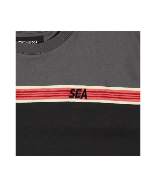 WIND AND SEA（ウィンダンシー）の「Switched Border S/S Tee（Tシャツ/カットソー・メンズ・ネイビー/チャコール/ブラウン・XL/M/L）」の7枚目の写真