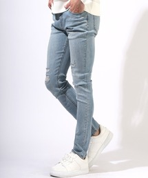 ダメージストレッチデニムパンツ