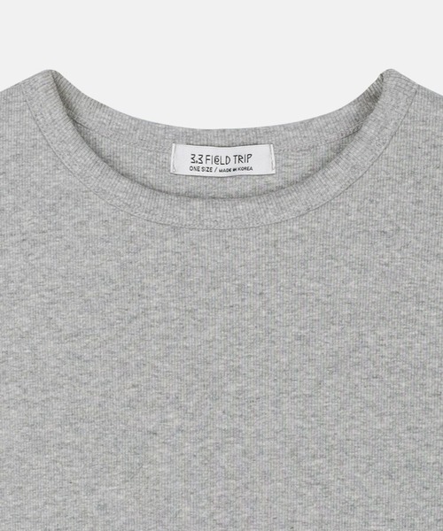 3.3 Field Trip （3.3フィールドトリップ）の「3.3 Field Trip／タッチＴシャツ（Tシャツ/カットソー・レディース・グレー/アイボリー/ライトブルー・FREE）」の7枚目の写真
