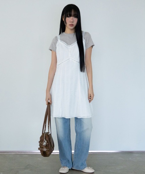 3.3 Field Trip （3.3フィールドトリップ）の「3.3 Field Trip／タッチＴシャツ（Tシャツ/カットソー・レディース・グレー/アイボリー/ライトブルー・FREE）」の15枚目の写真