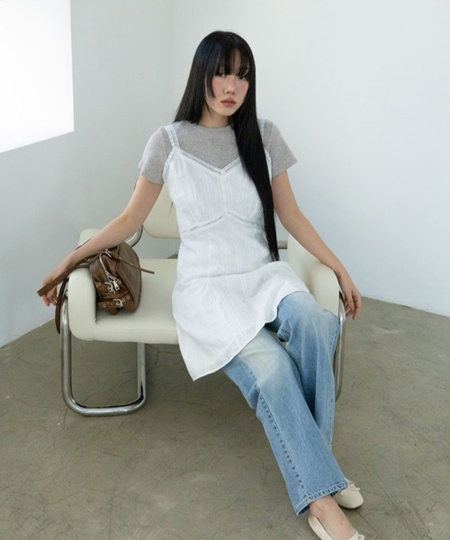 3.3 Field Trip （3.3フィールドトリップ）の「3.3 Field Trip／タッチＴシャツ（Tシャツ/カットソー・レディース・グレー/アイボリー/ライトブルー・FREE）」の14枚目の写真