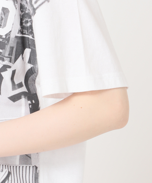 ２色セットHARDY NOIR ホワイト 半袖細リブTシャツ Hロゴ刺繍 2色セットHARDY NOIR ホワイト 半袖細リブTシャツ Hロゴ刺繍 2色