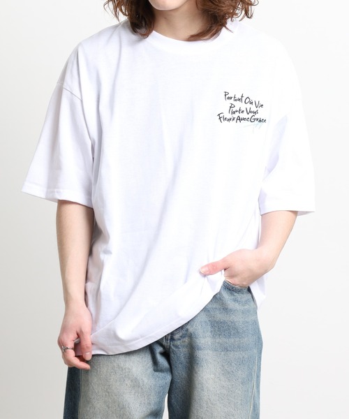 FUNALIVE(ファンアライブ)の「ワンポイント刺繍 ワイドTシャツ 吸水速乾 UVカット(Tシャツ/カットソー・メンズ・サーモンピンク/ホワイト/ミント/スミクロ/ネイビー/イエロー/ホワイト系その他2/ダークグリーン/ブルー/グレイッシュベージュ/ブラック系その他2/ブラック/ブラック系その他3/ホワイト系その他4/ブラック系その他5/ブラック系2/ブラック系4/ブラック系その他7/ホワイト系その他3/ブラック系その他4/ブラック系その他6/ブラック系1/ブラック系3/ホワイト系その他5/ブラック系5/ブラック系6/ブラック系7/ホワイト系その他6/ホワイト系その他7/ホワイト系1/グレー系1/ダークグリーン系1/ブラック系/ホワイト系2/ブラック系8/ホワイト系/ブラック系9/グレー系2/グレー系3/ホワイト系3・M/LL/L)」の10枚目の写真