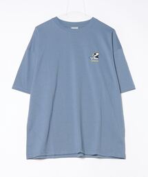 ワンポイント刺繍 ワイドTシャツ 吸水速乾 UVカット