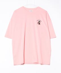 ワンポイント刺繍 ワイドTシャツ 吸水速乾 UVカット