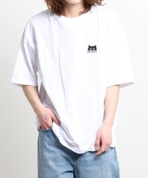 ワンポイント刺繍 ワイドTシャツ 吸水速乾 UVカット