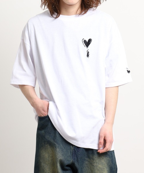 FUNALIVE(ファンアライブ)の「ワンポイント刺繍 ワイドTシャツ 吸水速乾 UVカット(Tシャツ/カットソー・メンズ・サーモンピンク/ホワイト/ミント/スミクロ/ネイビー/イエロー/ホワイト系その他2/ダークグリーン/ブルー/グレイッシュベージュ/ブラック系その他2/ブラック/ブラック系その他3/ホワイト系その他4/ブラック系その他5/ブラック系2/ブラック系4/ブラック系その他7/ホワイト系その他3/ブラック系その他4/ブラック系その他6/ブラック系1/ブラック系3/ホワイト系その他5/ブラック系5/ブラック系6/ブラック系7/ホワイト系その他6/ホワイト系その他7/ホワイト系1/グレー系1/ダークグリーン系1/ブラック系/ホワイト系2/ブラック系8/ホワイト系/ブラック系9/グレー系2/グレー系3/ホワイト系3・M/LL/L)」の8枚目の写真