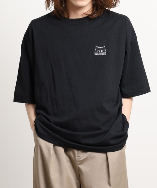 FUNALIVE(ファンアライブ)の「ワンポイント刺繍 ワイドTシャツ 吸水速乾 UVカット(Tシャツ/カットソー・メンズ・サーモンピンク/ホワイト/ミント/スミクロ/ネイビー/イエロー/ホワイト系その他2/ダークグリーン/ブルー/グレイッシュベージュ/ブラック系その他2/ブラック/ブラック系その他3/ホワイト系その他4/ブラック系その他5/ブラック系2/ブラック系4/ブラック系その他7/ホワイト系その他3/ブラック系その他4/ブラック系その他6/ブラック系1/ブラック系3/ホワイト系その他5/ブラック系5/ブラック系6/ブラック系7/ホワイト系その他6/ホワイト系その他7/ホワイト系1/グレー系1/ダークグリーン系1/ブラック系/ホワイト系2/ブラック系8/ホワイト系/ブラック系9/グレー系2/グレー系3/ホワイト系3・M/LL/L)」の16枚目の写真