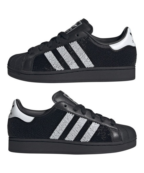 adidas（アディダス）の「adidas Originals SUPERSTAR II（アディダスオリジナルス スーパースター）（スニーカー・メンズ・ブラック系・23cm/23.5cm/24cm/24.5cm/26cm/26.5cm/27cm/27.5cm/28cm/25cm/25.5cm）」の3枚目の写真