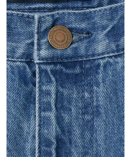 mizuiroind（ミズイロインド）の「mizuiro ind ストレートデニムパンツ（デニムパンツ・レディース・ライトブルー・2）」の3枚目の写真