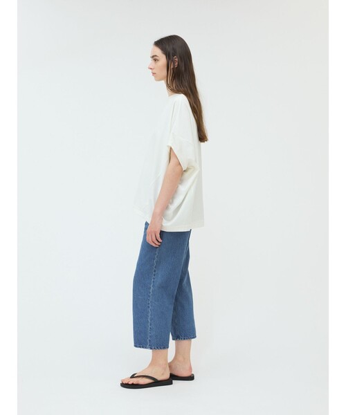 mizuiroind（ミズイロインド）の「mizuiro ind ストレートデニムパンツ（デニムパンツ・レディース・ライトブルー・2）」の5枚目の写真