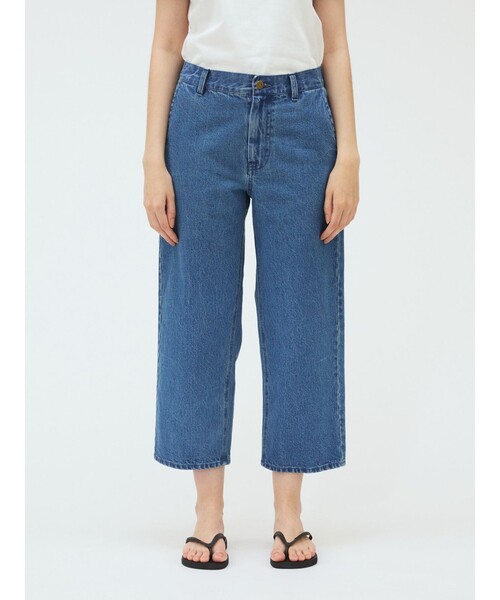 mizuiroind（ミズイロインド）の「mizuiro ind ストレートデニムパンツ（デニムパンツ・レディース・ライトブルー・2）」の7枚目の写真