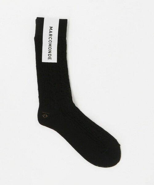 MARCOMONDE（マルコモンド）の「＜MARCOMONDE＞LONDON パターン ソックス（ソックス/靴下・レディース・レッド/ホワイト/ブラック・FREE）」の3枚目の写真