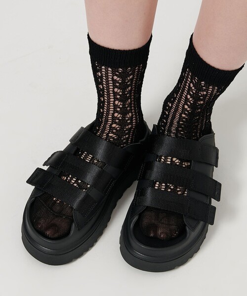 MARCOMONDE（マルコモンド）の「＜MARCOMONDE＞LONDON パターン ソックス（ソックス/靴下・レディース・レッド/ホワイト/ブラック・FREE）」の11枚目の写真