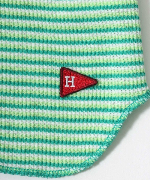 Healthknit（ヘルスニット）の「Healthknit（ヘルスニット）ボーダーワッフルサーマル ヘンリーネックタンクトップ レディース（タンクトップ・レディース・ブラウン/グリーン/ブルー・M）」の22枚目の写真