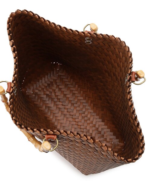 SHOO・LA・RUE（シューラルー）の「雑材風メッシュトートバッグ（トートバッグ・レディース・ダークブラウン/ブラック・00）」の5枚目の写真