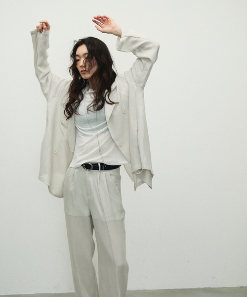 セール】Sheer Mesh-mannish jacket / シアーメッシュマニッシュ