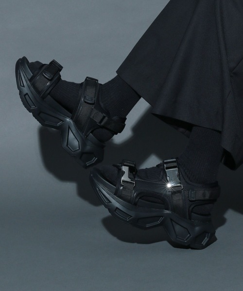 HARE サンダル HARE 「HARE」 サンダル LARGE ブラック メンズ : ZOZOTOWN