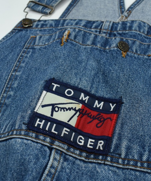 TOMMY HILFIGER（トミーヒルフィガー）の「【ヴィンテージ古着】90’s TOMMY HILFIGER オーバーオール（サロペット/オーバーオール・メンズ・ブルー・X-LARGE）」の4枚目の写真
