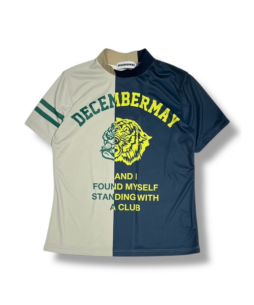 DECEMBERMAY(ディセンバーメイ)の「Lovers tiger bicolor mock neck shirt(Tシャツ/カットソー・レディース・ネイビー/ブルー/ブラック×ホワイト・MEDIUM/SMALL)」の3枚目の写真