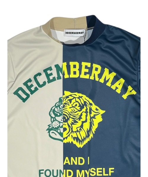 DECEMBERMAY(ディセンバーメイ)の「Lovers tiger bicolor mock neck shirt(Tシャツ/カットソー・レディース・ネイビー/ブルー/ブラック×ホワイト・MEDIUM/SMALL)」の5枚目の写真